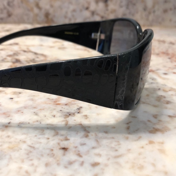 Rectangular reader sunglasses black lenses - Picture 3 of 6